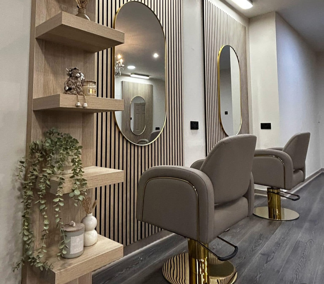 Contemporary media wall with integrated storage